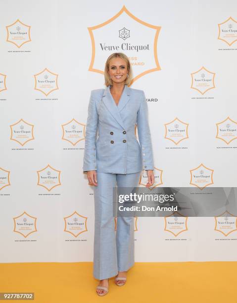 Sylvia Jeffreys poses during the Veuve Clicquot New Generation Award on March 6, 2018 in Sydney, Australia.