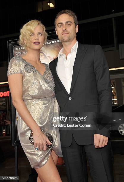 Actors Charlize Theron and Stuart Townsend arrive at the AFI Fest 2009 gala screening of "The Road" at Grauman's Chinese Theatre on November 4, 2009...