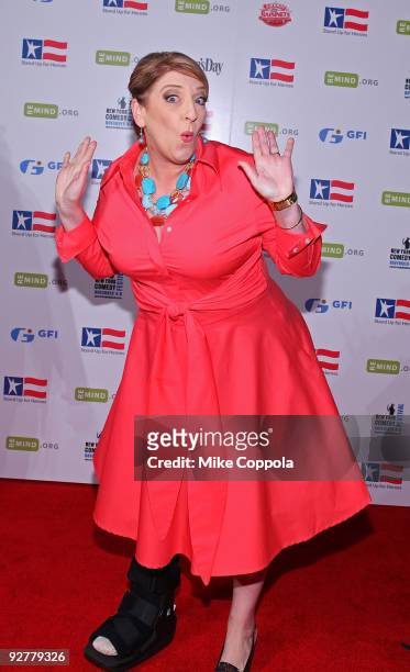 Comedian Lisa Lampanelli attends Stand Up For Heroes: A Benefit For The Bob Woodruff Foundation at Town Hall on November 4, 2009 in New York City.