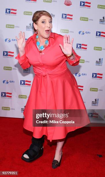 Comedian Lisa Lampanelli attends Stand Up For Heroes: A Benefit For The Bob Woodruff Foundation at Town Hall on November 4, 2009 in New York City.