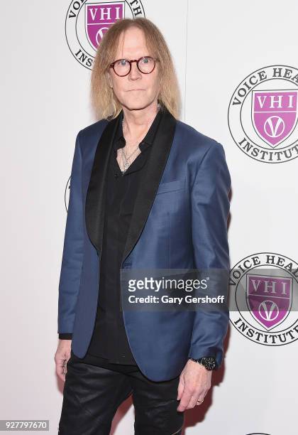 Musician Tom Hamilton attends the "Raise Your Voice" concert honoring Julie Andrews at Alice Tully Hall, Lincoln Center on March 5, 2018 in New York...