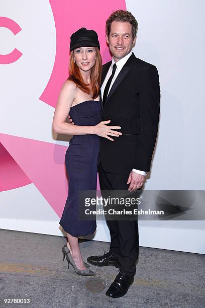 Actors Anne Heche and James Tupper attend the Isaac Mizrahi Live! collection launch celebration at Stage 37 on November 4, 2009 in New York City.