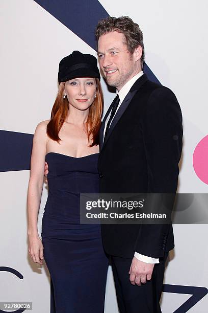 Actors Anne Heche and James Tupper attend the Isaac Mizrahi Live! collection launch celebration at Stage 37 on November 4, 2009 in New York City.