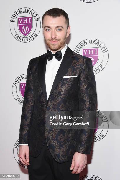 Singer Sam Smith attends the "Raise Your Voice" concert honoring Julie Andrews at Alice Tully Hall, Lincoln Center on March 5, 2018 in New York City.