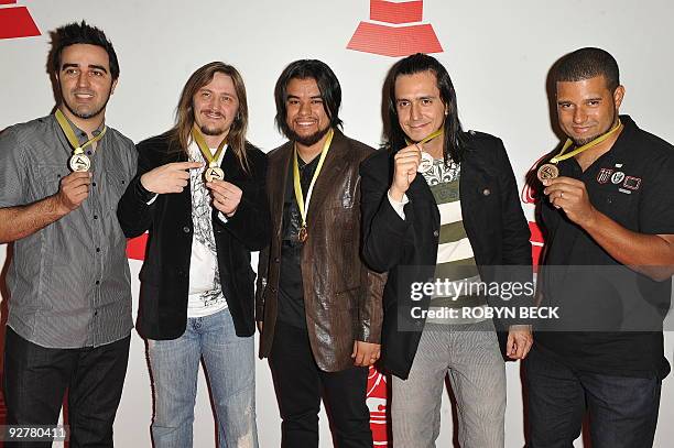 Music group Oficina G3 arrive at the 2009 Person Of The Year Honoring Juan Gabriel, in Las Vegas, Nevada on November 4, 2009. The 2009 Latin Grammys...