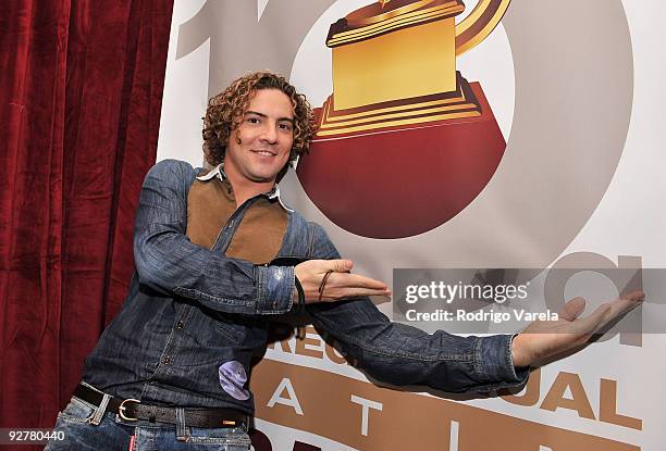 Singer David Bisbal attends the 10th Annual Latin GRAMMY Awards Univision Radio Remotes Day 3 held at the Mandalay Bay Events Center on November 4,...