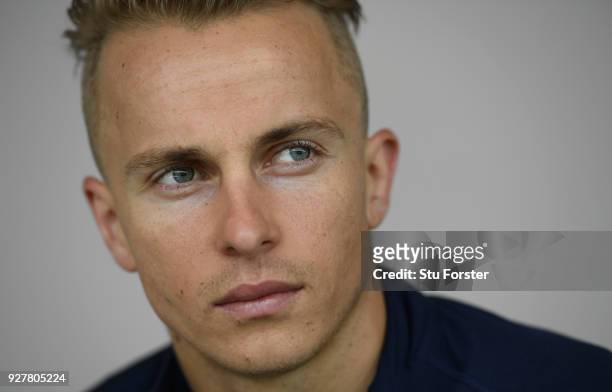 England player Tom Curran pictured ahead of the First ODI v New Zealand Black Caps at Seddon Park on February 23, 2018 in Hamilton, New Zealand.