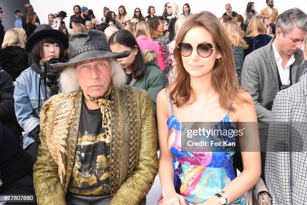 James Goldstein and actress Elisa Bachir Bey attend the Leonard show as part of the Paris Fashion Week Womenswear Fall/Winter 2018/2019 on March...