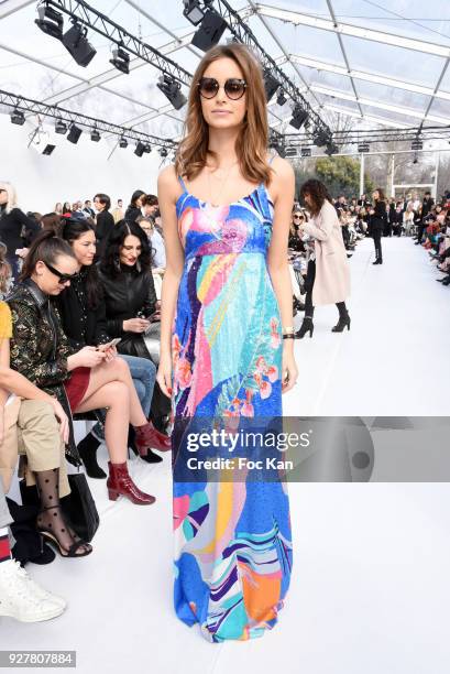 Actress Elisa Bachir Bey attends the Leonard show as part of the Paris Fashion Week Womenswear Fall/Winter 2018/2019 on March 5,2018 in Paris, France.