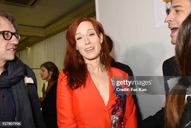 Actress Audrey Fleurot attends the Leonard show as part of the Paris Fashion Week Womenswear Fall/Winter 2018/2019 on March 5,2018 in Paris, France.