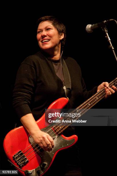Bassist Kim Deal of the Pixies performs at the Hollywood Palladium on November 4, 2009 in Hollywood, California.