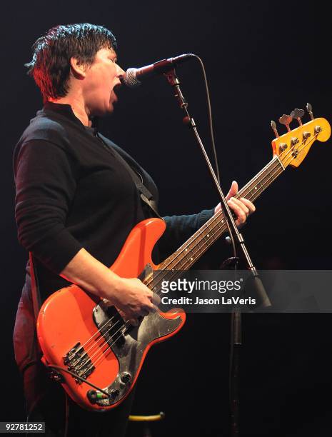 Kim Deal of The Pixies performs at Hollywood Palladium on November 4, 2009 in Hollywood, California.