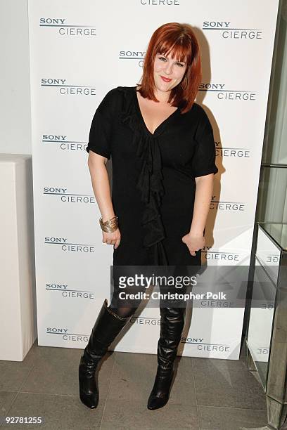 Actress Sara Rue attends the Sony CIERGE Holiday Preview at SLS Hotel on November 4, 2009 in Beverly Hills, California.