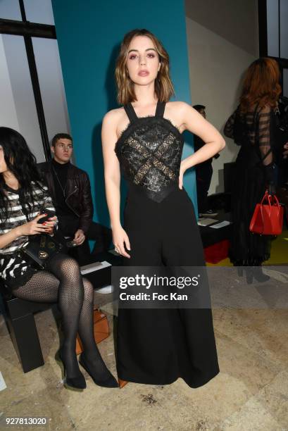 Adelaide Kane attends the Shiatzy Chen show as part of the Paris Fashion Week Womenswear Fall/Winter 2018/2019 on March 5,2018 in Paris, France.