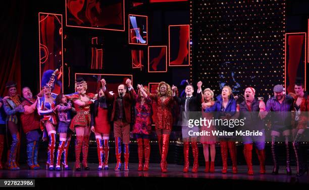 Wayne Brady's return to "Kinky Boots" on Broadway also starring Jake Shears of the Scissor Sisters and Kristin Maldonado of Pentatonix with the cast...