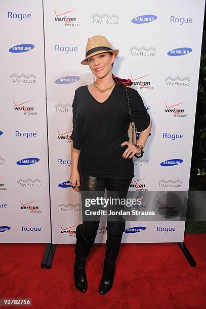 Carmit Bachar attends Verizon Wireless Samsung Rogue Event at My House on November 4, 2009 in Hollywood, California.