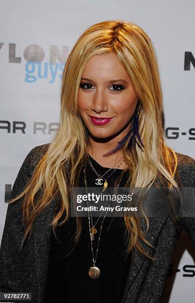 Actress/Singer Ashley Tisdale attends the NYLON Guys November Issue Launch Event at XIV on November 4, 2009 in West Hollywood, California.