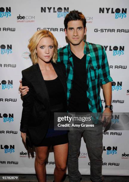 Actress Brittany Snow and Ryan Rottman attend the NYLON Guys November Issue Launch Event at XIV on November 4, 2009 in West Hollywood, California.