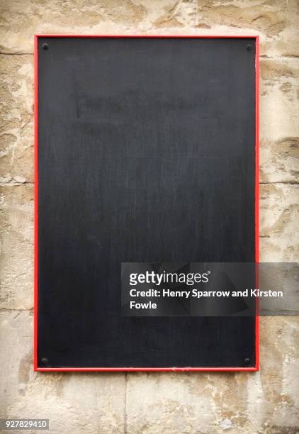 restaurant blackboard - card board stockfoto's en -beelden