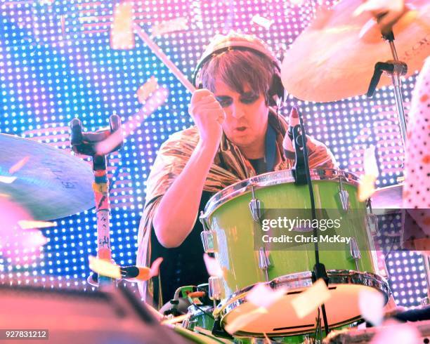 Steven Drozd of The Flaming Lips performs at The Georgia Theatre on March 5, 2018 in Athens, Georgia.