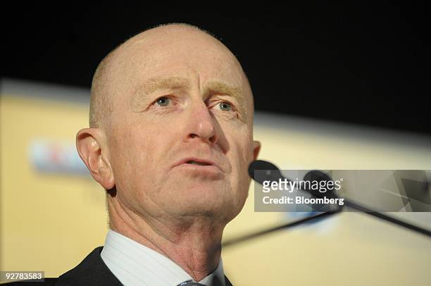 Glenn Stevens, governor of the Reserve Bank of Australia, speaks at The Melbourne Institute's 2009 Economic and Social Outlook Conference, in...