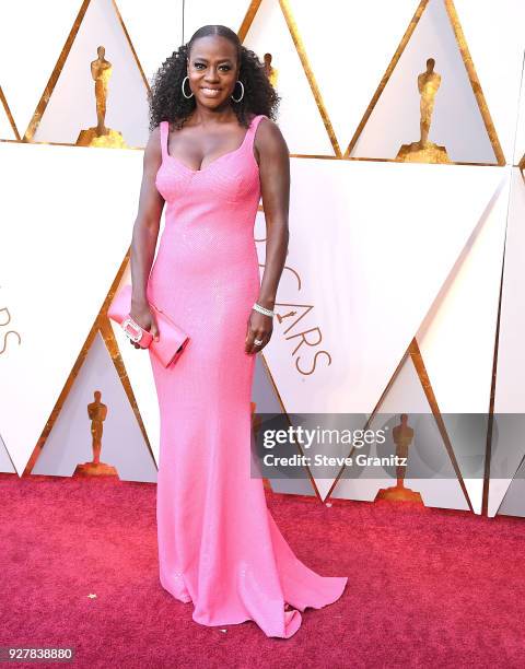 Viola Davis arrives at the 90th Annual Academy Awards at Hollywood & Highland Center on March 4, 2018 in Hollywood, California.