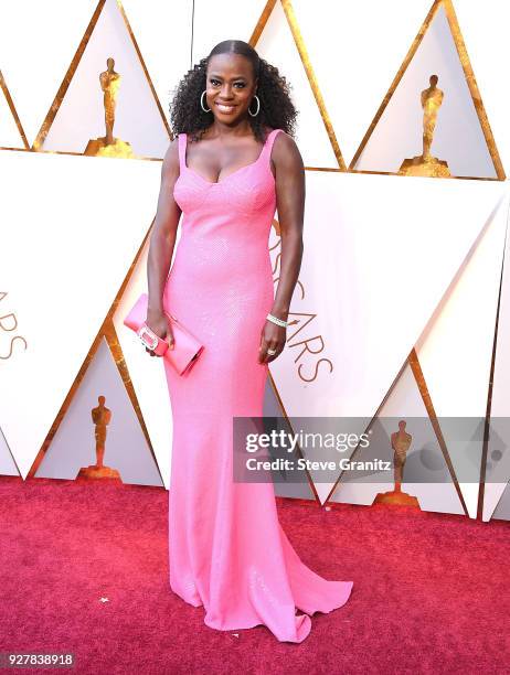 Viola Davis arrives at the 90th Annual Academy Awards at Hollywood & Highland Center on March 4, 2018 in Hollywood, California.