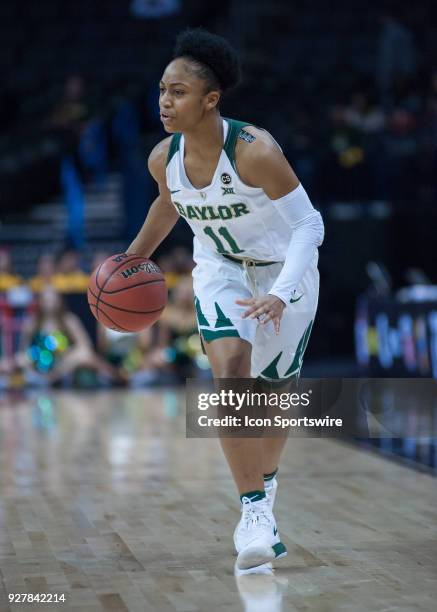 Baylor Alexis Morris in game versus Texas University during the Big 12 Women's Championship on March 05, 2018 at Chesapeake Energy Arena in Oklahoma...