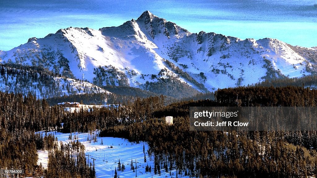 Lone Peak in Winter