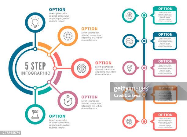 infographic elements - workflow stock illustrations