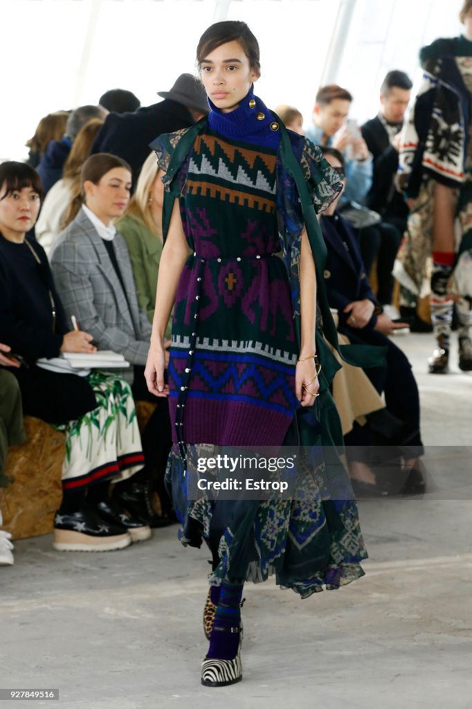 Sacai : Runway - Paris Fashion Week Womenswear Fall/Winter 2018/2019