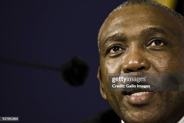 In this file photo Eskom CEO Jacob Maroga is pictured at a press conference on January 25, 2008 in Johannesburg, South Africa. Eskom has announced...