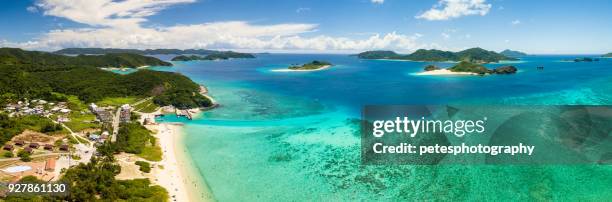 tropical islands from above - kyushu stock pictures, royalty-free photos & images
