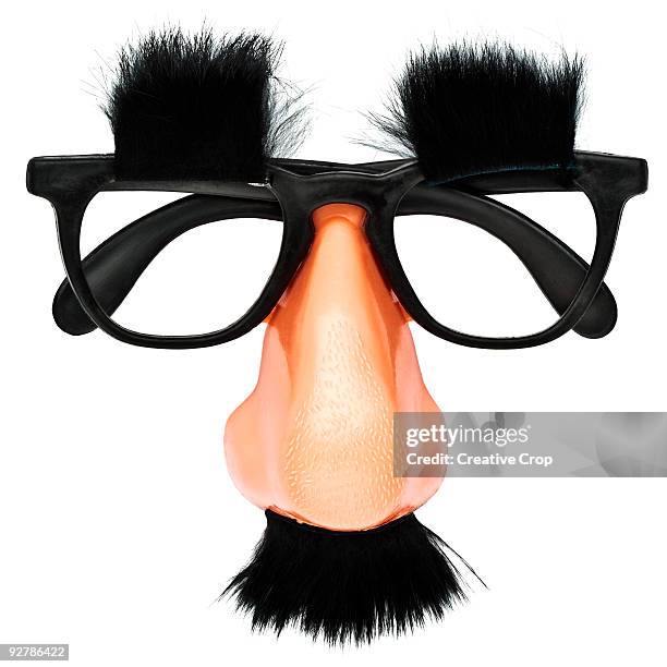 false glasses, nose, mustache disguise - groucho marx disguise stock pictures, royalty-free photos & images