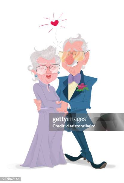 illustrations, cliparts, dessins animés et icônes de bodas de ouro - cinquantième anniversaire de mariage
