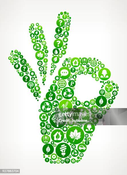 perfect sign  nature and environmental conservation icon pattern - bike hand signals stock illustrations