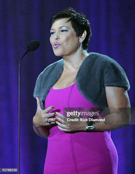 Chairperson/CEO BET Networks Debra Lee at the 2009 Soul Train Awards at the Georgia World Congress Center on November 3, 2009 in Atlanta, Georgia.