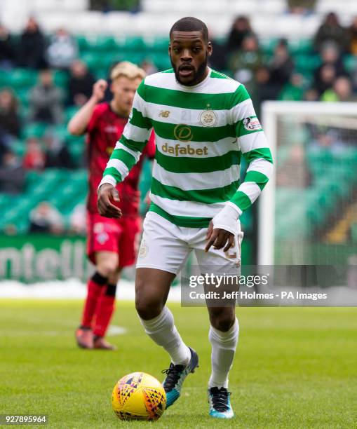 Celtic's Oliver Ntcham during the William Hill Scottish Cup, Quarter Final match at Celtic Park, Glasgow.