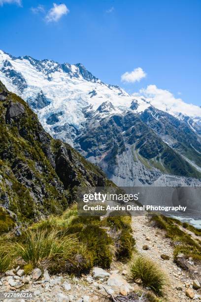 mt cook national park - new zealand - neuseeland landschaft stock pictures, royalty-free photos & images