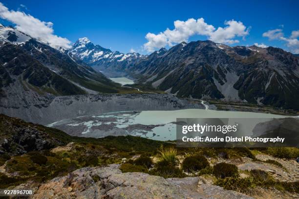 mt cook national park - new zealand - neuseeland landschaft stock pictures, royalty-free photos & images