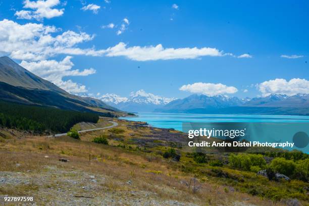 mt cook national park - new zealand - gletscher stockfoto's en -beelden