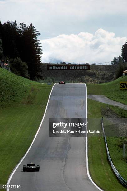 Ayrton Senna, Lotus-Renault 97T, Grand Prix of Austria, Osterreichring, 18 August 1985.