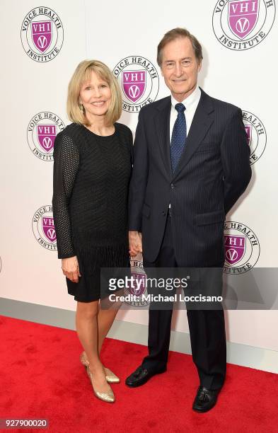 Donna Hanover and Edwin Oster attend the red carpet arrivals for the "Raise Your Voice" concert at Alice Tully Hall, Lincoln Center on March 5, 2018...