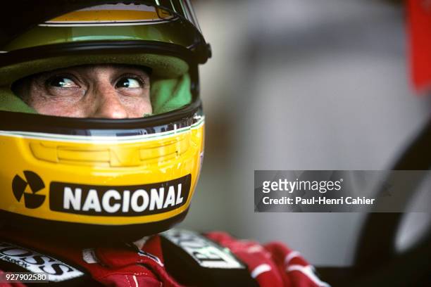 Ayrton Senna, McLaren-Honda MP4/6, Grand Prix of France, Circuit de Nevers Magny-Cours, 07 July 1991.