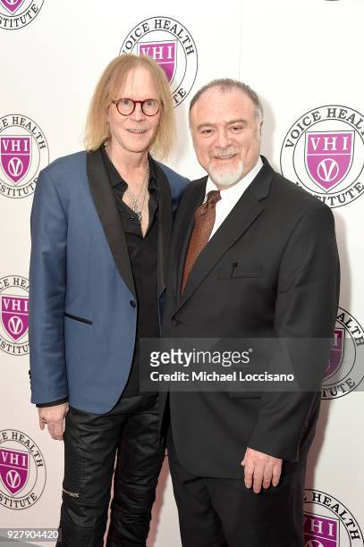 Musician Tom Hamilton and Dr. Steven Zeitels attend the red carpet arrivals for the "Raise Your Voice" concert honoring Julie Andrews at Alice Tully...