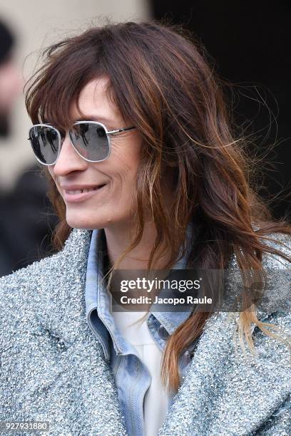 Caroline De Maigret is seen arriving at Chanel Fashion Show during the Paris Fashion Week Womenswear Fall/Winter 2018/2019 on March 6, 2018 in Paris,...