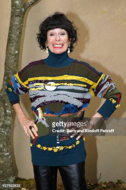 Geraldine Chaplin attends the Chanel show as part of the Paris Fashion Week Womenswear Fall/Winter 2018/2019 on March 6, 2018 in Paris, France.