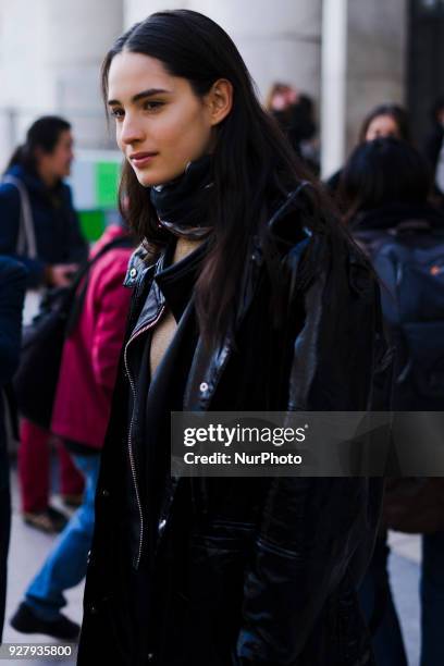 Guest attends at Giambattista Valli fashion show in Paris Fashion Week Fall/Winter 2018/19 on 5 March 2018, Paris, France.