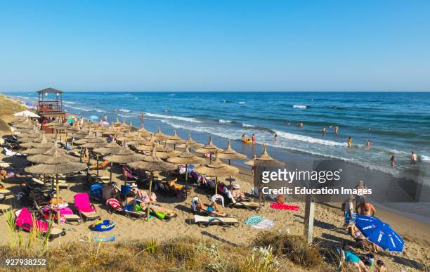 Marbella, Costa del Sol, Malaga Province, Andalusia, southern Spain, Playa Real de Zaragoza.