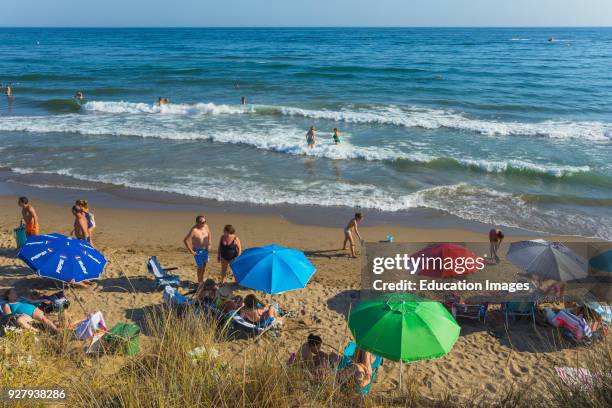 Marbella, Costa del Sol, Malaga Province, Andalusia, southern Spain, Playa Real de Zaragoza.